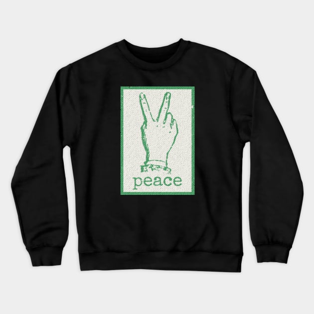 Peace Sign Crewneck Sweatshirt by GBDesigner